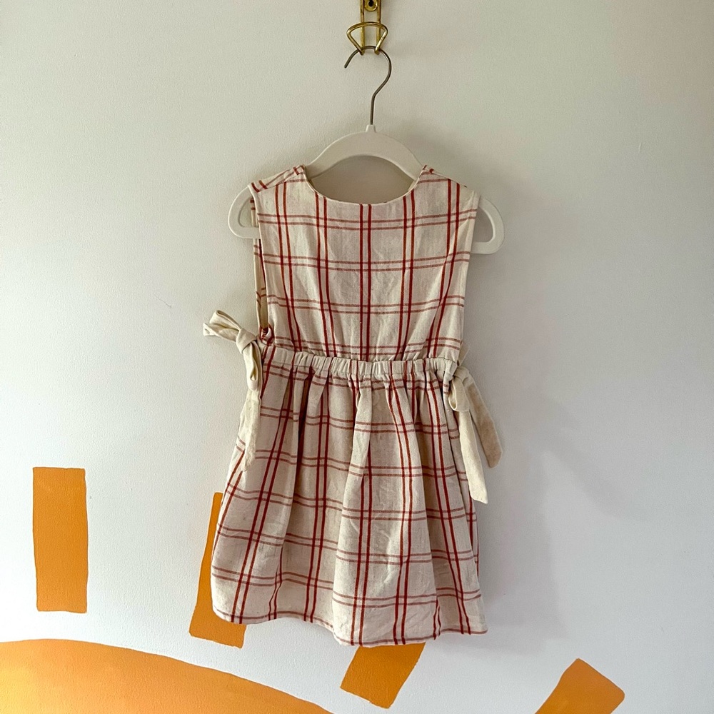Folklore Las Ninas Dress, Red and White